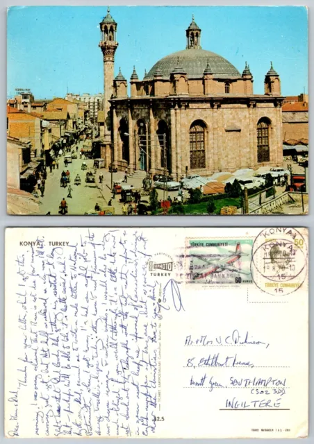 c21260 Mosque Konya  Turkey  postcard 1970 stamp