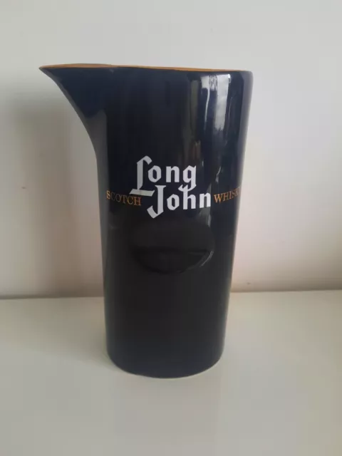 Pichet Carafe  jug long John scotch whisky En ceramique Superbe