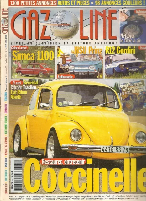 Gazoline 39 Simca 1100 Vw Coccinelle Nsu Prinz Renault 12 Gordini Senechal