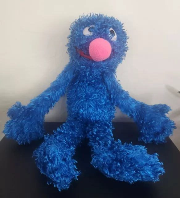 Vintage Grover Sesame Street Hand Puppet Plush 18" Blue Toy Plush Fisher-Price