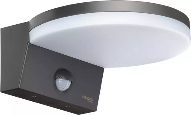 Oktaplex Ros Lampada Da Esterno Con Sensore Di Movimento IP65 3000K Bianco Caldo