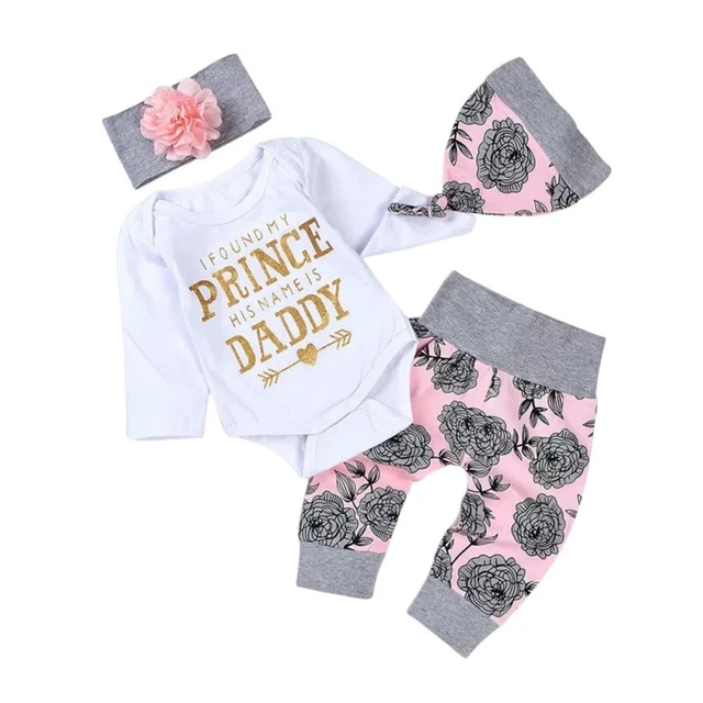 Newborn Infant Baby Girl Kids Cotton Romper Jumpsuit Bodysuit Clothes Outfit
