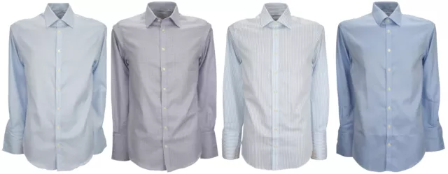 Ex-Store Mens Cotton Non Iron Extra Slim Fit Double Cuff Shirt