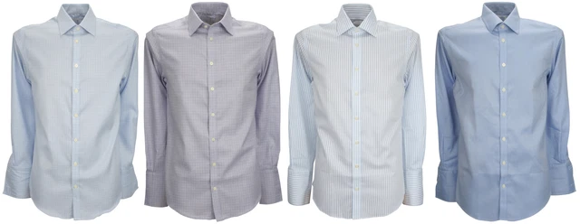 Ex-Store Mens Cotton Non Iron Extra Slim Fit Double Cuff Shirt
