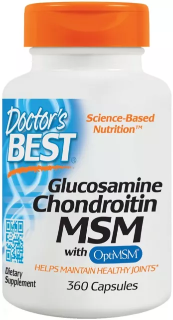 Doctors Best Glucosamine Chondroitin Msm + Optimsm Aide Sain Joints 360