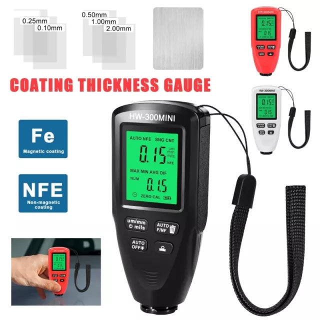 Paint Detector Thickness Gauge Best Digital Meter Automotive-Coating HW300-MINI 2