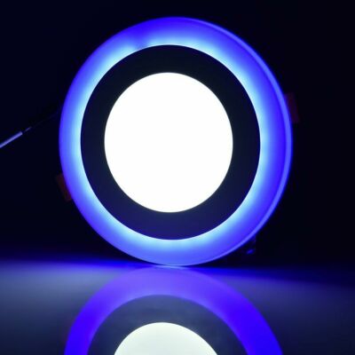 PANNELLO LED E6 ad incasso giù luce soffitto montato ROUND 15W = 88W Luce Del Giorno Bianco 