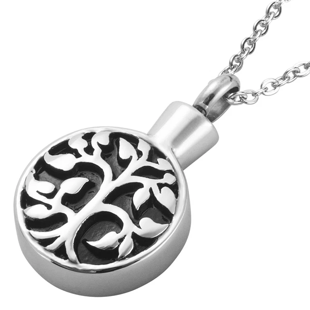 Urn Collar Joyería Cremación Ashes Corazón Pendente Locket For Funeral Memorial 2