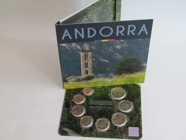 Andorra 2016 Kms Münzen Satz Coin Set St Bu 3,88 Euro Kursmünzensatz Im Blister