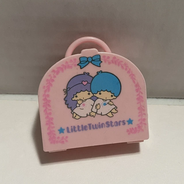 VINTAGE LITTLE TWIN Stars Pink Eraser Case Suitcase Sanrio Japan 19.99