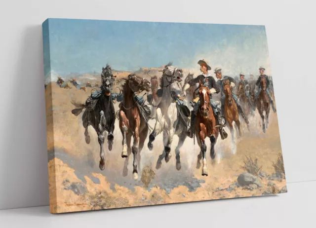 Dismounted The Fourth Troopers Moving The Led -Deep Framed Canvas Wall Art Print