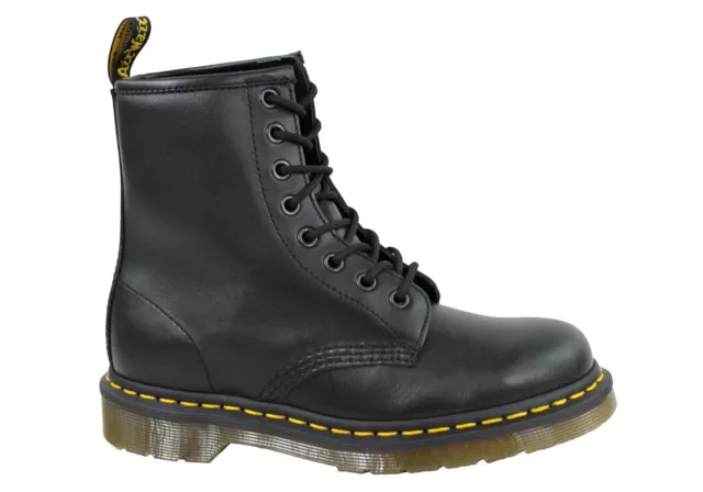 Dr Martens 1460 Black Nappa Leather Lace Up Comfortable Unisex Boots - ModeShoes