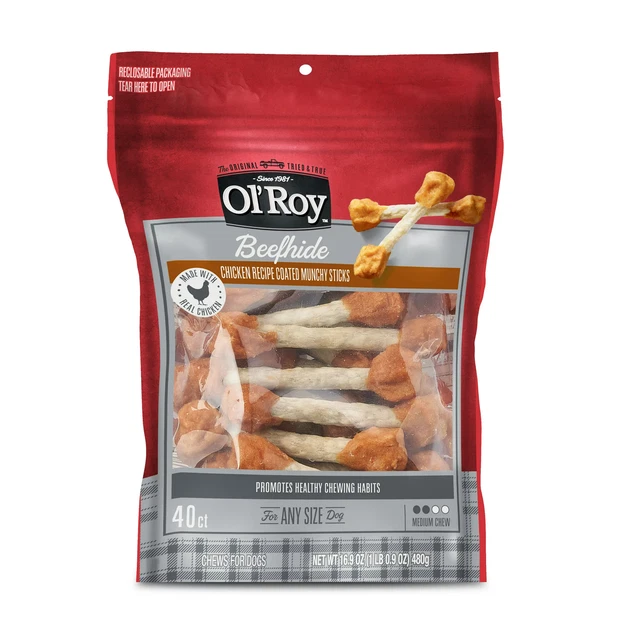 Ol roy rawhide deals 2.5 bones