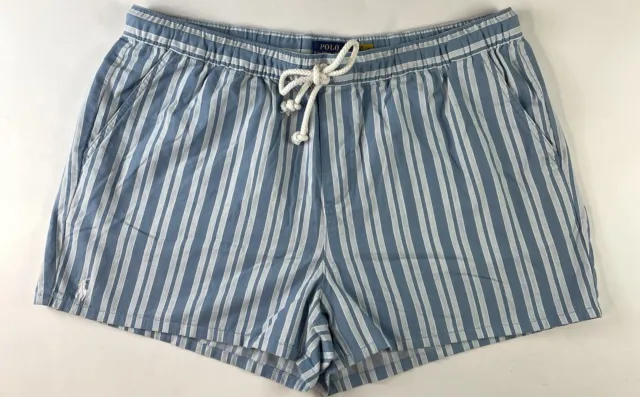 NWOT  Polo Ralph  Lauren Women’s Size XL Shorts Blue White Striped Pockets
