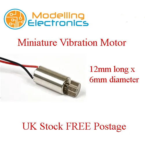 Miniatur Vibrationsmotor 3 V für Telefone und andere Handalarme UK Lager