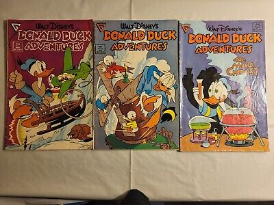 Lot of 8 Walt Disney's Donald Duck Adventures comics Gladstone 80s/90s #4,6,15