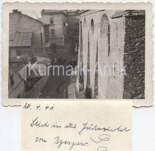 C486 Foto Wehrmacht Polen jew zyd ghetto in Rzeszów Top privat Motiv !