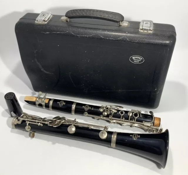 Buffet Crampon B12 Clarinet Vintage Woodwind Instrument in Carry Case with Reeds