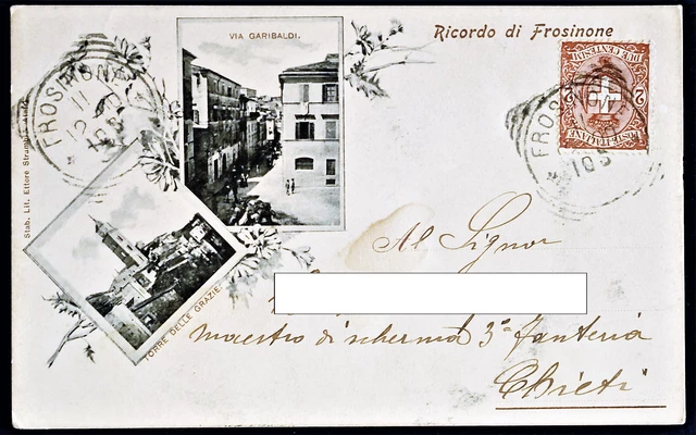 Lazio - Frosinone - Vedutine - F.p. Viaggiata - 1900.