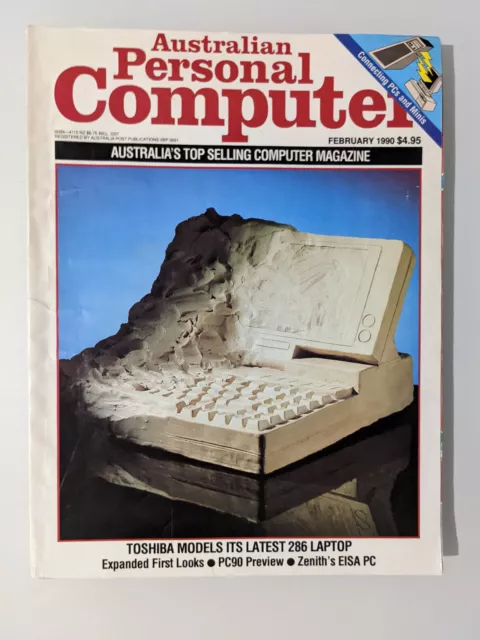 Australian Personal Computer APC Magazine 286 Laptop February 1990 retro pc mag