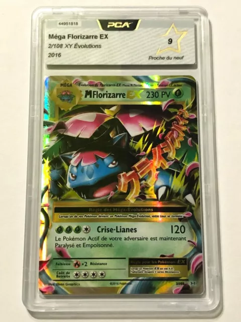 ⭐ Carte Pokemon - PCA 9 - Méga Florizarre EX - 2/108 XY Evolutions ⭐