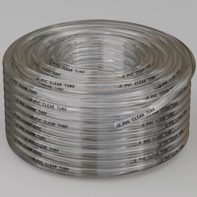 Quality Clear PVC Tube Hose, Food Grade, Fish, Pond, Car, Aquariums, Air, Water