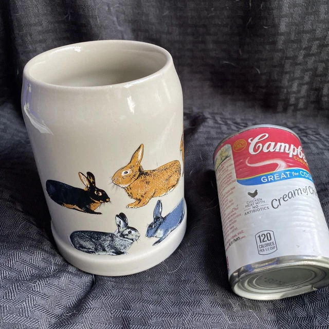 VINTAGE 90’S GRAF German Stein Rabbit Breed Hares Ceramic Stein Heavy ...