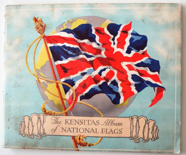 The Kensitas Album of National Flags 3 silk flags missing & 3 extra flags