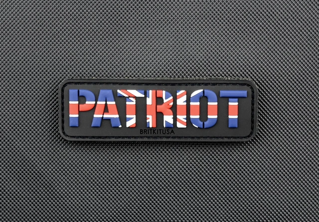 Embossed Union Jack Flag Tactical Airsoft Paintball PVC Patch – BigaMart - View #2