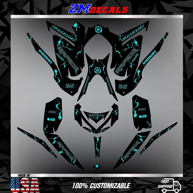 yamaha Raptor 700 700R graphics kit 2013 2018 2021 to 2025 decals stickers atv