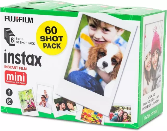 Instax Fujifilm mini Film, White (60 pack) - Free Postage 2