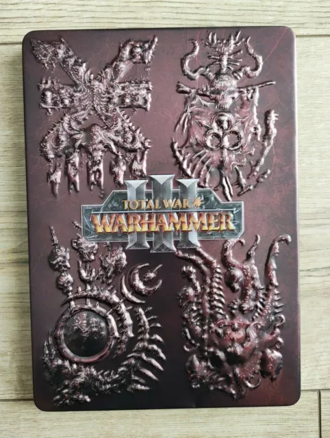 Total War Warhammer 3 III PC Édition Limitée Steelbook Plan Stickers Acier Étui