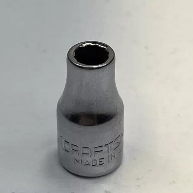 Craftsman Socket 43608 -VV-  3/16in.  1/4" Drive 12 Point Chrome SAE USA Tools