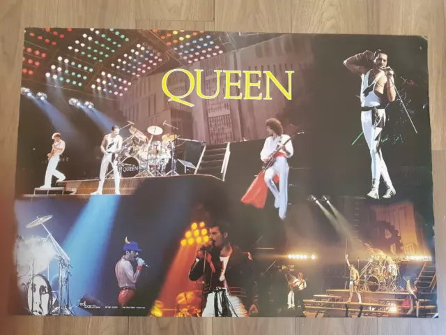 Queen Freddy Mercury Vintage 1980's Large Collage Poster