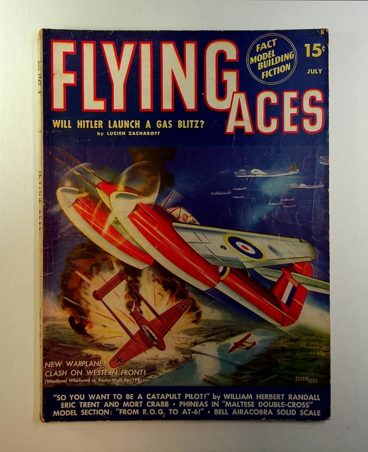 Flying Aces Pulp / Magazine Jul 1942 Vol. 41 #4 VG