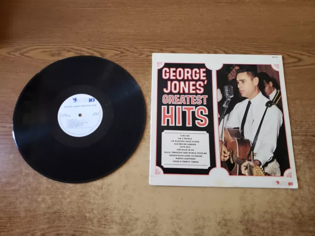 SIGNED/BONAFIDE 1980s VG++ George Jones – Greatest Hits 331 LP33