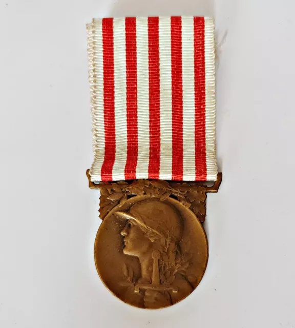Authentic France Military Army Commemorative Medal of the Great War 1914-18 WW1 2