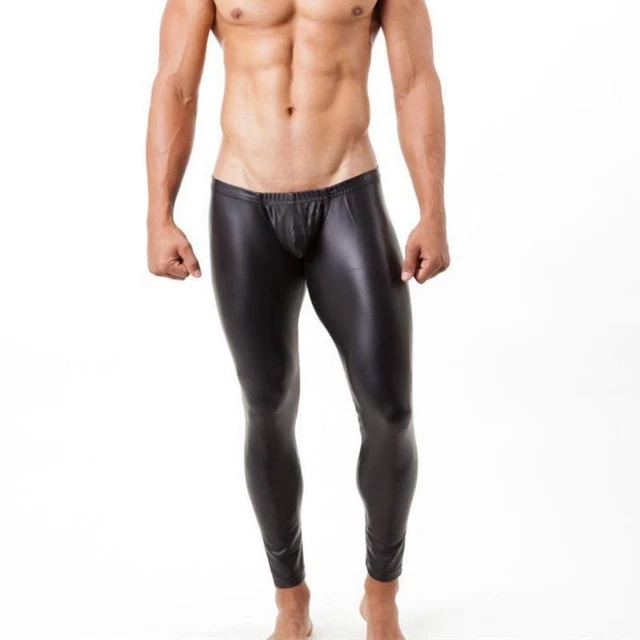 Pendant Homme Clouté Effet Mouillé – Simili Cuir PU Argenté (fête, Disco, Gothique)