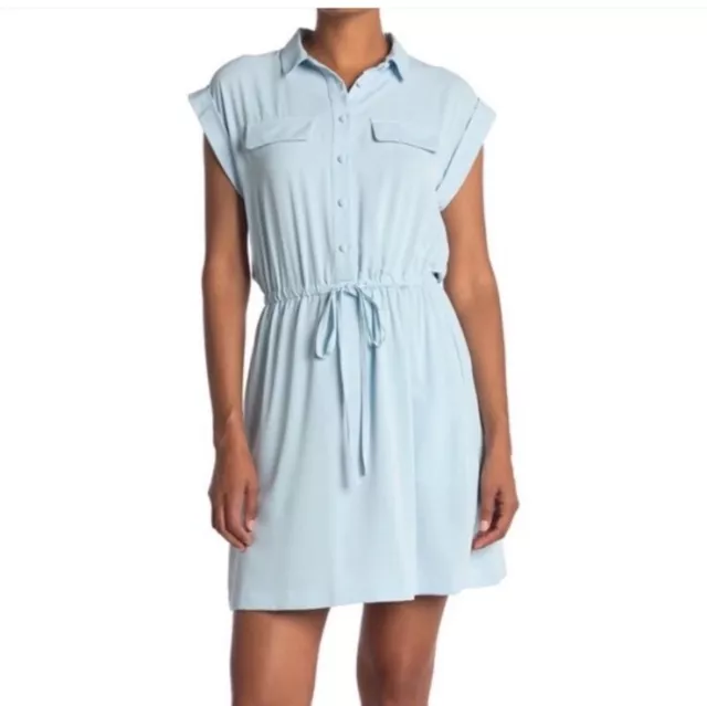 NWT Laundry by Shelli Segal Light Blue Button Down Dress / SZ 14