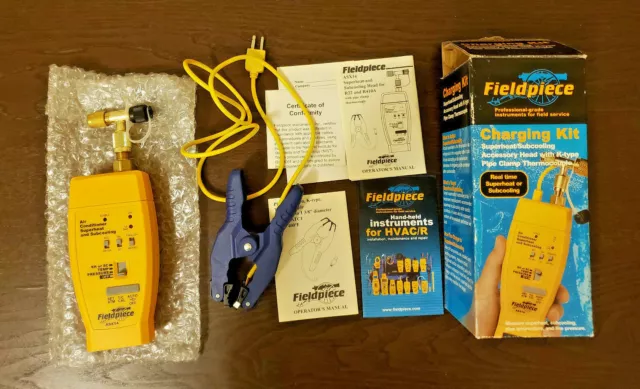 FIELDPIECE ASX14 Charging Kit, Superheat & Subcooling Accessory Head. Brand New!