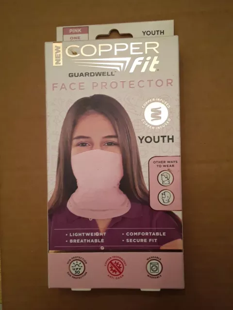 Copper Fit Youth Pink Face Protector 1 pk Face Mask