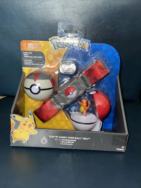 Pokemon Clip 'N' Carry Poke Ball and Timer Ball Belt - Charmander Tomy NIB