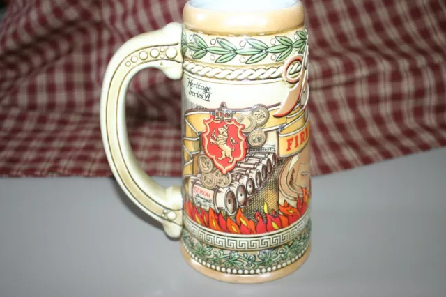 Strohs Heritage Series VI Beer Stein Ceramarte Brazil Fire Brewed