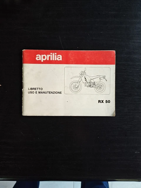 Libretto Uso Manutenzione Aprilia Rx50