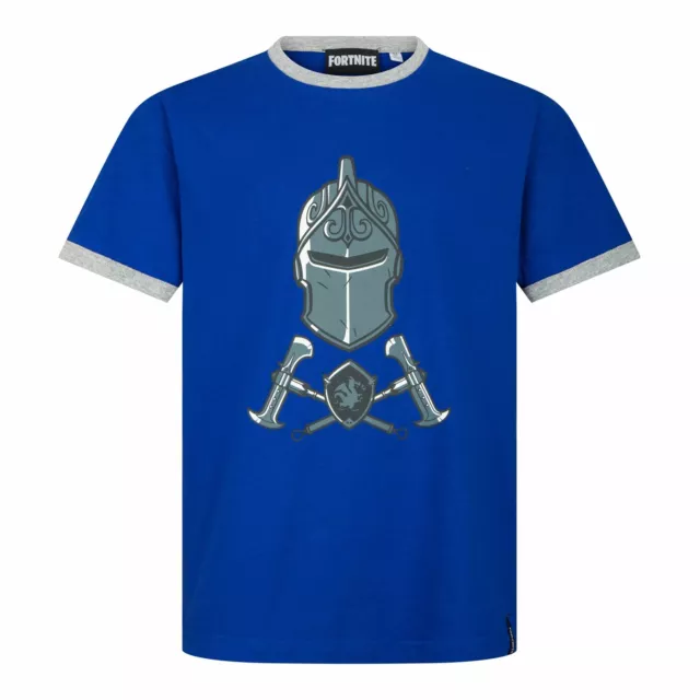 FORTNITE  | Official KNIGHT Blue Short Sleeve Youth T-Shirt Shirt Age 10 Years