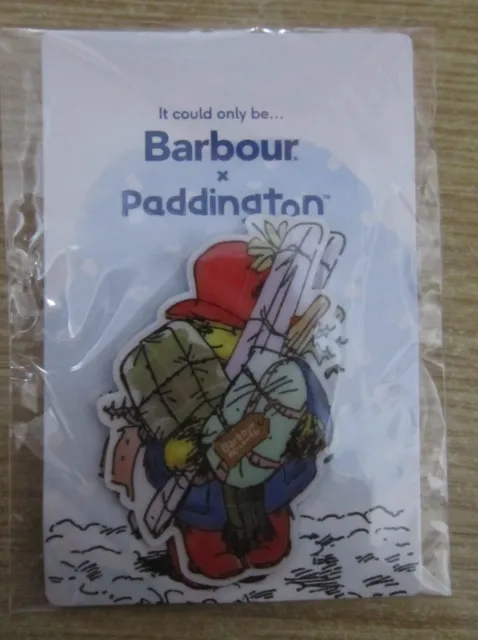 Paddington Barbour Pin Badge. New/Sealed.