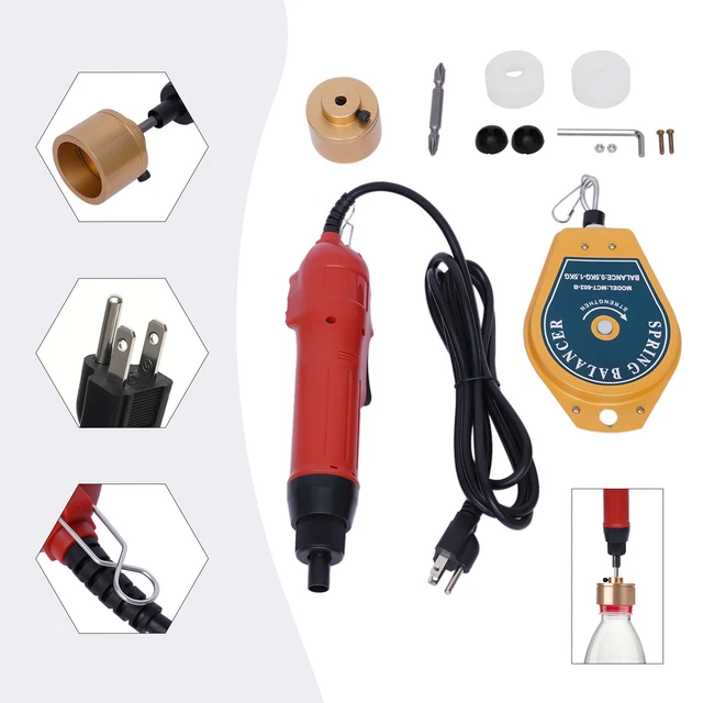 Handheld Electric Bottle Capping Machine Manual Bottle Screwing Sealing Tool USA