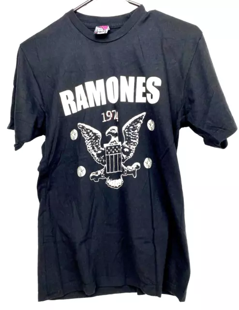 Ramones Eagle Stars 1974-2004 - Mens S Black T Shirt - Band Merch - Chaser Brand