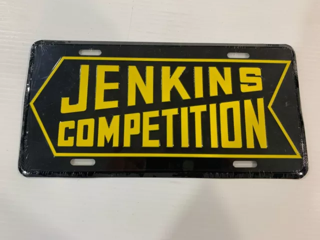 Bill"Grumpy"Jenkins Competition Black License Plate - Sealed
