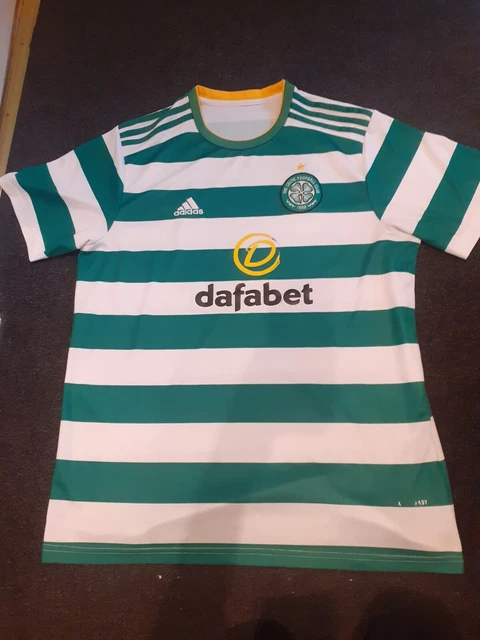 Celtic FC 2020-21 Adidas Home Shirt Mens Size XL Dafabet Football